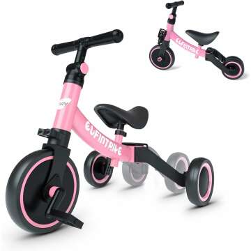 5-in-1 Besrey Toddler Bike: Trike & Balance Trainer