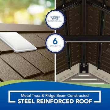 Suncast 8x10 Heavy-Duty Resin Tremont Storage Shed