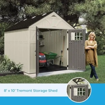 Suncast 8x10 Heavy-Duty Resin Tremont Storage Shed