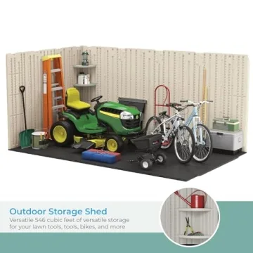 Suncast 8x10 Heavy-Duty Resin Tremont Storage Shed