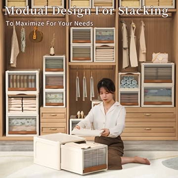 HAIXIN Storage Drawers - Stylish & Stackable Organizer