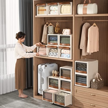 HAIXIN Storage Drawers - Stylish & Stackable Organizer