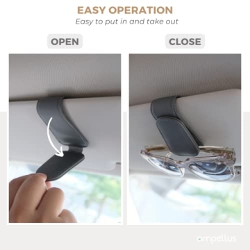 Ompellus Eyeglass Hanger Clip for Car Sun Visor
