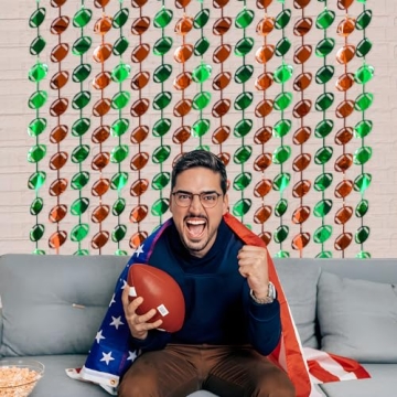 LOLStar Foil Fringe Curtains for Ultimate Football Parties