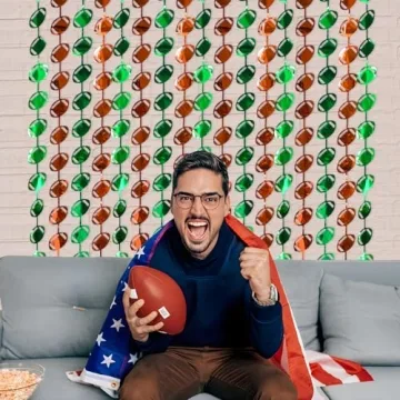 LOLStar Foil Fringe Curtains for Ultimate Football Parties