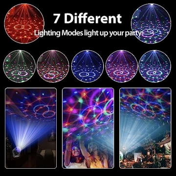 NEQUARE Party Lights - 2-Pack Sound Activated Disco Balls