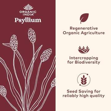 ORGANIC INDIA Psyllium Husk Capsules - Fiber Supplement, Healthy Elimination - Vegan, Keto, Gluten-Free, USDA Certified Organic, Non-GMO, Soluble & Insoluble Fiber Source - 180 Count (Pack of 2)