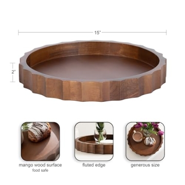 Elegant Kate and Laurel Lissi 15 Inch Decorative Tray