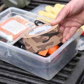 Gaffer Power Camouflage Tape, Premium Grade Gaffer Tape Desert Tan Camo Tape - Made in The USA, 2 Inch X 25 Yards, Heavy Duty Gaffer's Tape, Non-Reflective, Water Resistant.