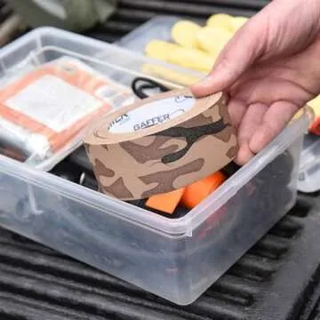 Gaffer Power Camouflage Tape, Premium Grade Gaffer Tape Desert Tan Camo Tape - Made in The USA, 2 Inch X 25 Yards, Heavy Duty Gaffer's Tape, Non-Reflective, Water Resistant.