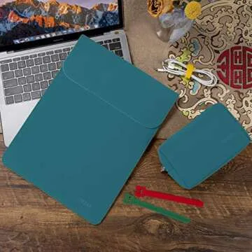 HYZUO Laptop Sleeve for MacBook Pro 15-16 Inch - Deep Teal