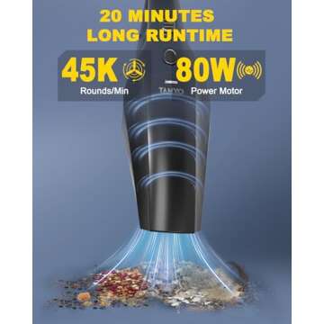 TANYO Handheld Car Vacuum - Powerful and Portable Cleaner