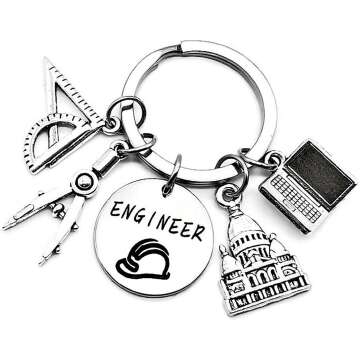 Engineer Keychain - Graduation Gift for Engineering Students and Teachers