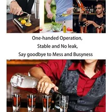 Pafusen 12 Pack Liquor Pour Spouts with Dust Caps