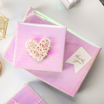 Pink Ombre Foil Wrapping Paper Roll - 46.8 sq.ft. Premium Quality