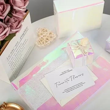 Pink Ombre Foil Wrapping Paper Roll - 46.8 sq.ft. Premium Quality