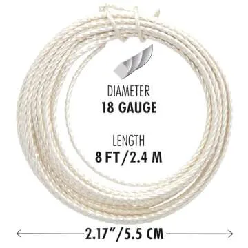 The Beadsmith Twisted Craft Wire - Wire Elements - Soft Temper - 18 Gauge, 8 Feet - Silver Color - Beading Wire Used for Jewelry Making, Wire Wrapping, and Other DIY Arts & Crafts