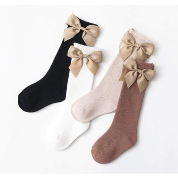 CHUNG Knee Height Toddler Stockings with Bowknot