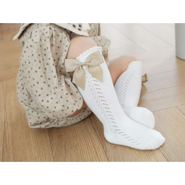 CHUNG Knee Height Toddler Stockings with Bowknot