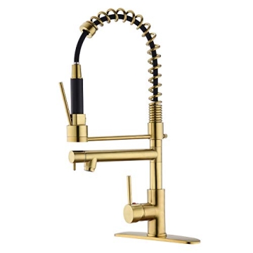 Stylish Delle Rosa Brass 360 Swivel Kitchen Faucet