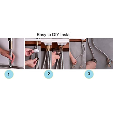 Stylish Delle Rosa Brass 360 Swivel Kitchen Faucet