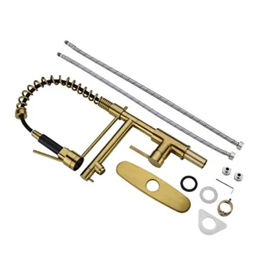 Stylish Delle Rosa Brass 360 Swivel Kitchen Faucet