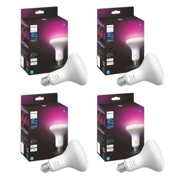 Philips Hue BR30 Color Ambiance Smart Bulbs - 4 Pack
