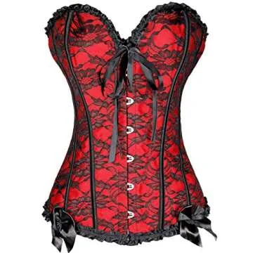 Imilan Women Embroidery Blue Corset Set for Lingerie