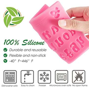 JOERSH Silicone Letter Molds for Cakes and Crafts