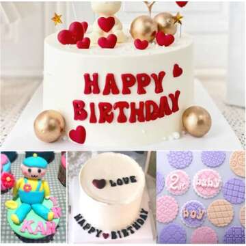 JOERSH Silicone Letter Molds for Cakes and Crafts