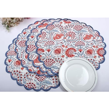 Stylish Ridhi Bo-ho Round Placemats for Chic Dining