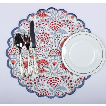 Stylish Ridhi Bo-ho Round Placemats for Chic Dining
