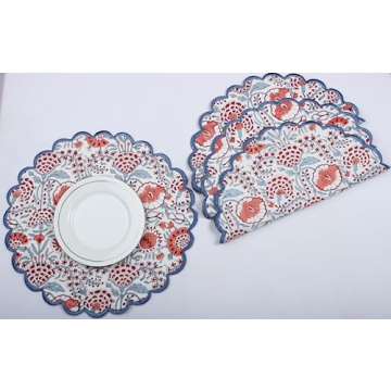 Stylish Ridhi Bo-ho Round Placemats for Chic Dining