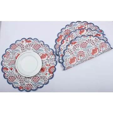 Stylish Ridhi Bo-ho Round Placemats for Chic Dining