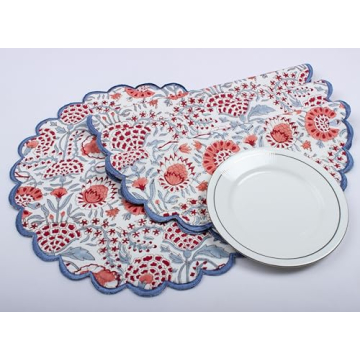 Stylish Ridhi Bo-ho Round Placemats for Chic Dining