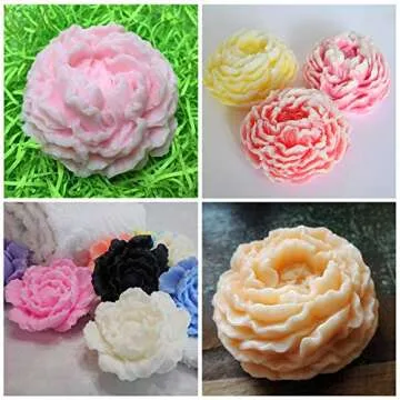 Fewo 3D Peony Flower Silicone Molds for Easy Crafting