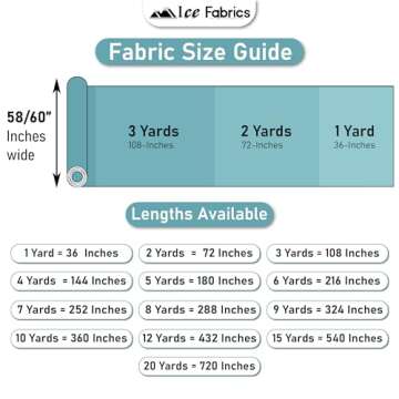 Ice Fabrics Solid Minky Fabric by The Yard - Soft, Smooth and Luxury 58/60" Extra Wide Minky Fabric for Blankets, Apparel, Baby Accessories, Throws, Pillows & More