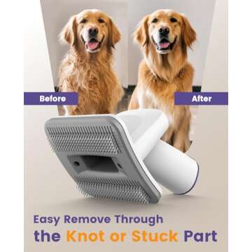 oneisall Dog Hair Vacuum & Dog Grooming Kit/Low Noise Dog Grooming Vacuum12kpa,Dog Vacuum for Shedding Grooming for Pet Hair&Home Cleaning