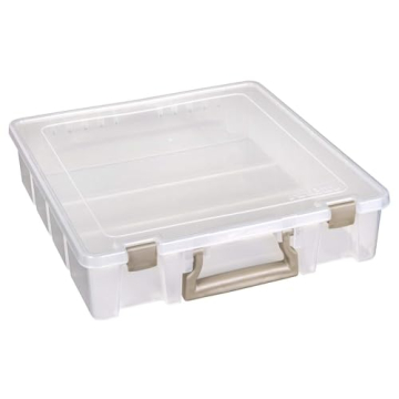 ArtBin Super Satchel 1 Compartment Box - Clear Craft Organizer Storage Case