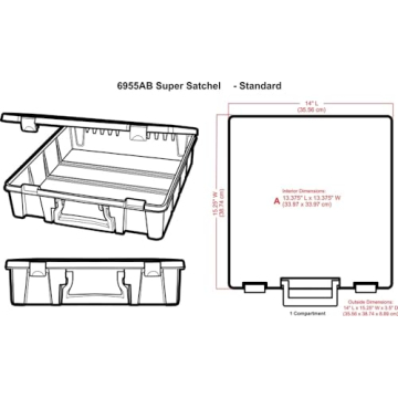 ArtBin Super Satchel: Ultimate Craft Organizer Storage Case