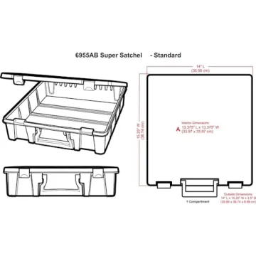 ArtBin Super Satchel: Ultimate Craft Organizer Storage Case