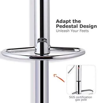 Leopard Bar Stools, Modern PU Leather Adjustable Swivel Classic Bar Stool with Back, Set of 3 (Light Grey)