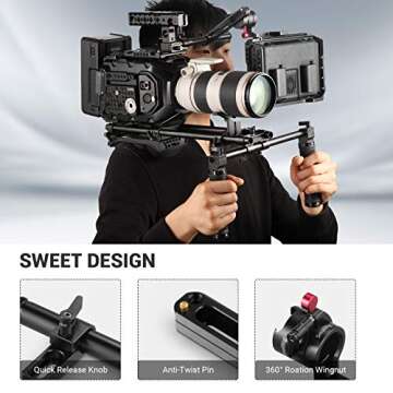 SMALLRIG EVF Mount Kit with NATO Rail and Tilt Adjustments