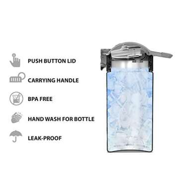 Zak Designs Minecraft Kids Water Bottle - Fun & Functional 15.5oz