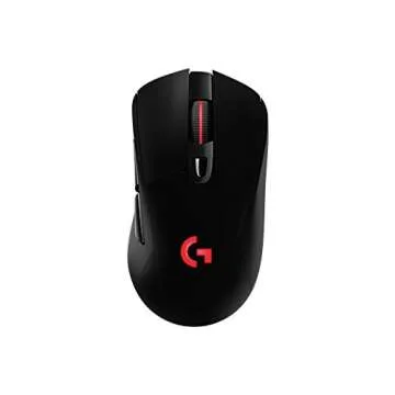 Logitech G703 Lightspeed Gaming Mouse with POWERPLAY Wireless Charging Compatibility, Black