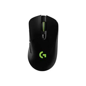 Logitech G703 Lightspeed Gaming Mouse with POWERPLAY Wireless Charging Compatibility, Black