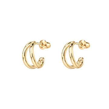 Elegant PAVOI 14K Gold Huggie Earrings for Daily Use