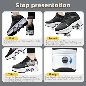 MLyzhe Women’s Retractable Roller Skates for Outdoor Fun