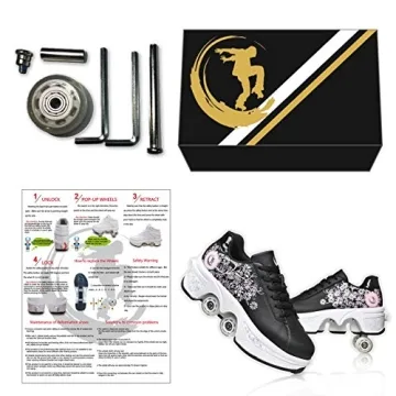 MLyzhe Women’s Retractable Roller Skates for Outdoor Fun