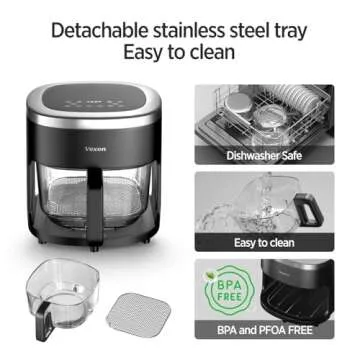 Vexon 6-in-1 Glass Air Fryer Ideal for Healthy Cooking